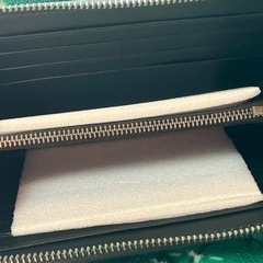 COACH 財布　黒　チェックの画像