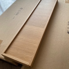 【新品未使用】 壁掛け用トレイ２品　新品木目調トレイDIYなど5品の画像