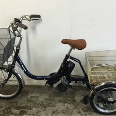 A-191△ y 岐阜発/パナソニック/電動アシスト三輪自転車/スイングなし/3段変速/バッテリー12Ah/充電器なし/走行確認/現状品/R7.5/17 △の画像