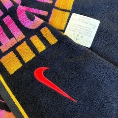 M2510-088 NIKE JUST DO IT バス タオル ブラック 未使用品 保管汚れ有りの画像