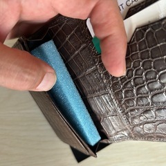 大特価（三京商会）ナイルクロコ革、無双、カードケースの画像