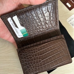 大特価（三京商会）ナイルクロコ革、無双、カードケースの画像