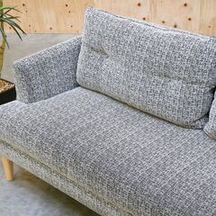 ≪zyt2483ジ≫ SOGOKAGU/相合家具 2人掛けソファ 布張り 幅162cm 2Pソファ/3人掛け/リビング/オフィス/応接/業務用/中古家具/宮城県仙台市 71003-08の画像
