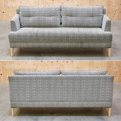 ≪zyt2483ジ≫ SOGOKAGU/相合家具 2人掛けソファ 布張り 幅162cm 2Pソファ/3人掛け/リビング/オフィス/応接/業務用/中古家具/宮城県仙台市 71003-08の画像