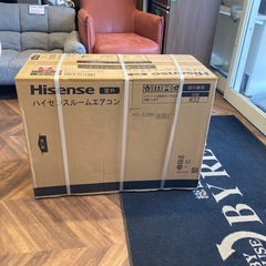1128 Hisense 未使用 ルームエアコン 2.2kw 6畳用 2025年製 HA-J22H-w/HC-J22Hの画像