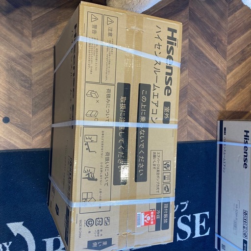 1128 Hisense 未使用 ルームエアコン 2.2kw 6畳用 2025年製 HA-J22H-w/HC-J22H
