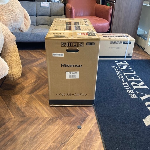 1128 Hisense 未使用 ルームエアコン 2.2kw 6畳用 2025年製 HA-J22H-w/HC-J22H