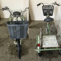 A-192△ 岐阜発/ MARUISHI/ 丸石/ 大人用三輪自転車/ スイングなし/ 3段変速/ 変速ワイヤー劣化 変速できません/ 管s0.5/ R6.12/20 △の画像