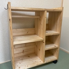 保育士作成幼児　お支度ラックの画像