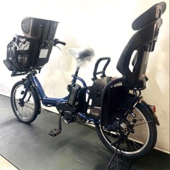 1年保証 送料無料　ヤマハ　パスキッス　20インチ　紺色　電動アシスト自転車 g110の画像