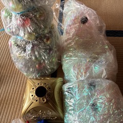 クリスマスツリー2つ　飾り一式の画像