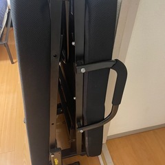 アイリスオーヤマ　折りたたみベッド　ブラック　ハイタイプ　高反発マットレスの画像