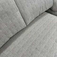 ★リユースのサカイ高崎店★TJ12987  L字ソファー 黒/ベージュ H73×D153×W254 クリーニング済みの画像