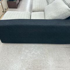 ★リユースのサカイ高崎店★TJ12987  L字ソファー 黒/ベージュ H73×D153×W254 クリーニング済みの画像