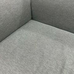 ★リユースのサカイ高崎店★TJ12988  2人掛けソファー グレー H56×D74×W143 クリーニング済みの画像