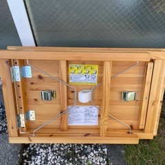 無印良品　パイン材　折りたたみテーブルの画像