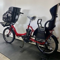 1年保証 送料無料　ヤマハ　パスキッス　20インチ　赤色　電動アシスト自転車 g110の画像
