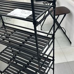 ★リユースのサカイ千葉中央店★  メタルラック ブラック H115×D30×W65 クリーニング済み TC4851の画像