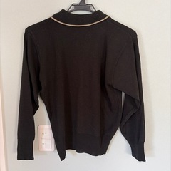 Monseine ブラック ニットセーター 長袖の画像