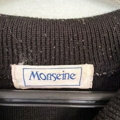 Monseine ブラック ニットセーター 長袖の画像