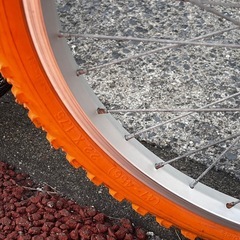 万代店 GRAPHIS グラフィス 自転車 22インチ ジュニアクロスバイク 6段ギア オレンジの画像