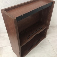 【中古品】木製 ケーブル収納ボックス Wi-Fiルーター 電源タップ ケーブル 配線 まとめて収納 家具の画像