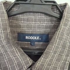 RODDLE 半袖シャツ L グレー ストライプの画像