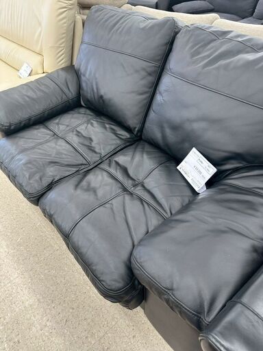 ☆リユースのサカイ高崎店☆TJ12993 2人掛けソファー 黒 H87×D89×W162