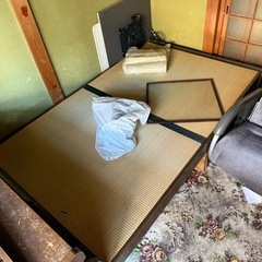 残地物ベッドx2 マットレスx1の画像