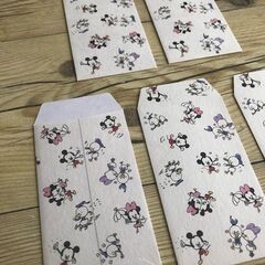ミッキー ミニー ぽち袋 5枚セット　ディスニー　最安値　大人気　可愛い　手書きの画像