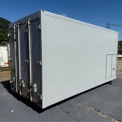 No.947 アルミバン 3t 車 アルミ 箱 バイク 倉庫 トラック コンテナ 米 保管庫 物置 DIYの画像