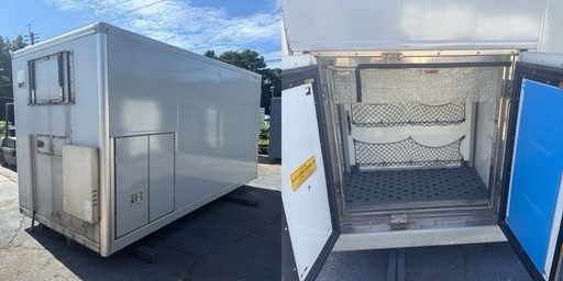 No.947 アルミバン 3t 車 アルミ 箱 バイク 倉庫 トラック コンテナ 米 保管庫 物置 DIY