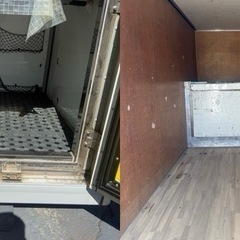 No.947 アルミバン 3t 車 アルミ 箱 バイク 倉庫 トラック コンテナ 米 保管庫 物置 DIYの画像