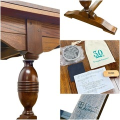 ◯Lloyd's Antiques ロイズアンティーク ドローリーフテーブル 伸長式 ダイニング バルボスレッグ 英国 イギリス オーク材 ジモティ姫路の画像