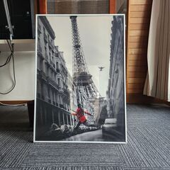 ポスターサイズ　額　中古品の画像