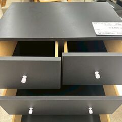 ★リユースのサカイ高崎店★TJ12996  チェスト 黒 H120×D39.5×W60 クリーニング済みの画像