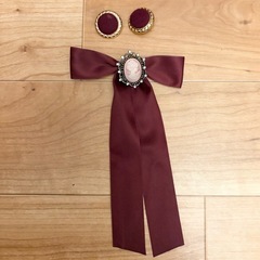 Amavel antique doll ケープ付きロングコート ボルドー axes ロリータ femme Magdaleneの画像