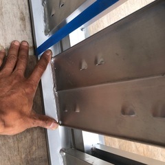 210cm　アルミブリッジ　スロープ　未使用　除雪機　バイク　農機具　　の画像