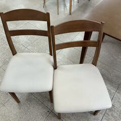 ★リユースのサカイ高崎店★TJ12999 (株)ニトリ 2人掛けダイニングセット 茶 H70×D78×W118 クリーニング済みの画像