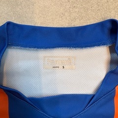 Vファーレン長崎ユニフォーム　hummel サッカーシャツ S 青・オレンジの画像