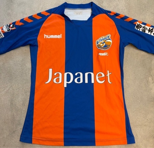 【1度使用品】hummel Vファーレン長崎ユニフォームL Vファーレン長崎ユニフォームhummel サッカーシャツ S 青