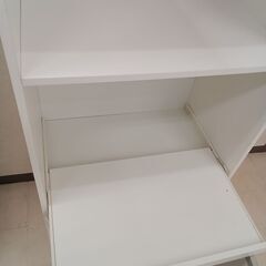 リユースのサカイ栃木店★ジモティ割あり★  食器棚 ホワイト W59.7×D39.3×H178 クリーニング済み TC10976の画像