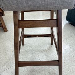 ★リユースのサカイ高崎店★TJ13002 (株)ニトリ チェアー グレー/茶 H75×D47×W38.5 クリーニング済みの画像