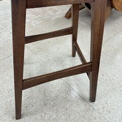 ★リユースのサカイ高崎店★TJ13002 (株)ニトリ チェアー グレー/茶 H75×D47×W38.5 クリーニング済みの画像
