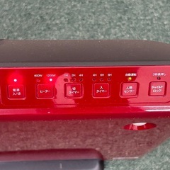 動作確認済　センサー式セラミックヒーター　レッド　家電　2014年製の画像