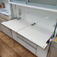 【愛品倶楽部柏店】シギヤマ家具工業 2枚スライド扉キッチンボード 幅140cmの画像