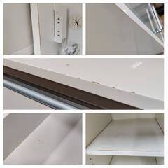 【愛品倶楽部柏店】シギヤマ家具工業 2枚スライド扉キッチンボード 幅140cmの画像