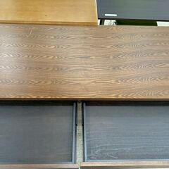 ★リユースのサカイ高崎店★TJ13004 (株)ベガコーポレーション 学習机 茶 H73×D70×W160 クリーニング済みの画像