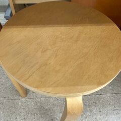 ★リユースのサカイ高崎店★TJ13006 イケア 椅子 ライトブラウン H45.5×D35×W35 クリーニング済みの画像
