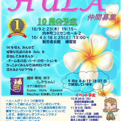 土曜（昼）木曜（夜）吹田市JR吹田駅から５分内距離　　Ka manu kea HulaStudioの画像